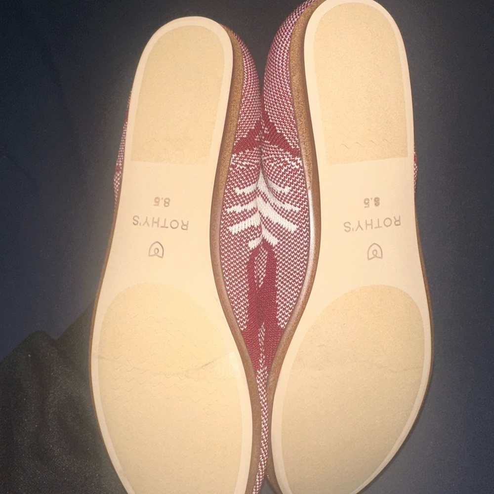 Rothy's Red and Cream Women's Flats - Picture 3 of 5